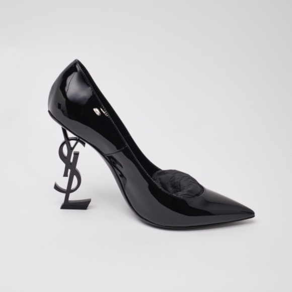 Never Worn, Saint Laurent YSL 110mm Opyum Patent Leather Pumps - Picture 3 of 10